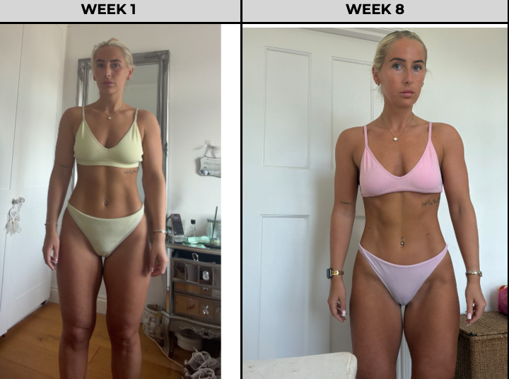 Georgia Currie 8-week body transformation