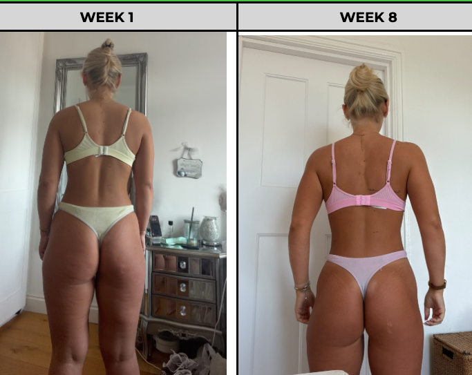 Georgia Currie 8-week body transformation